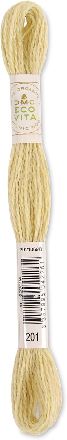 DMC Eco Vita Organic Wool Thread 16m Skein - Cream (201)
