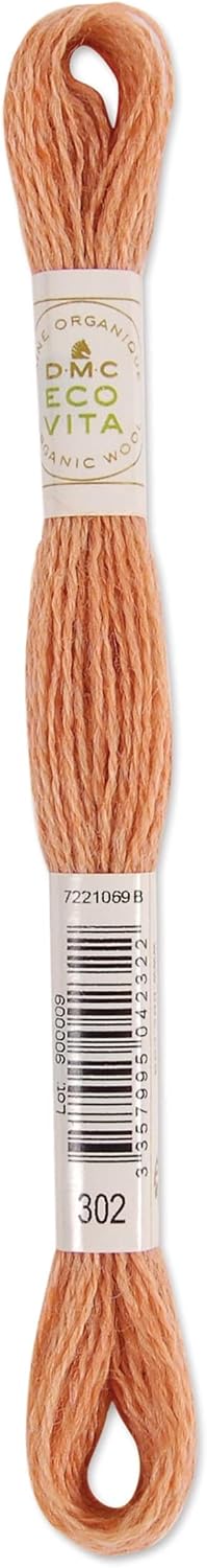 DMC Eco Vita Organic Wool Thread 16m Skein - Pink (302)
