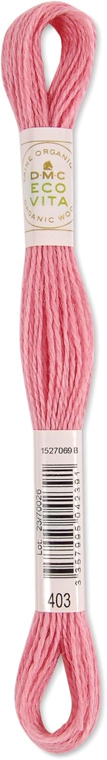 DMC Eco Vita Organic Wool Thread 16m Skein - Pink (403)