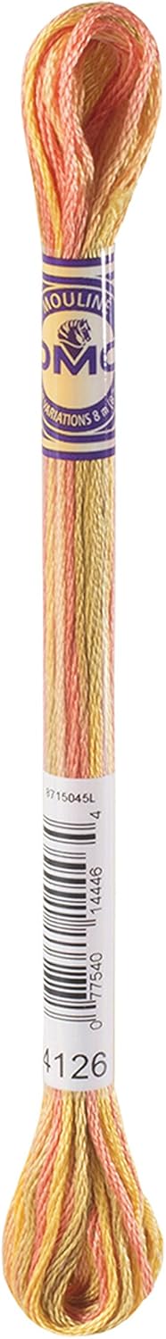 DMC Mouline Colour Variations Embroidery Thread 8m Skein - Desert Canyon (4126)