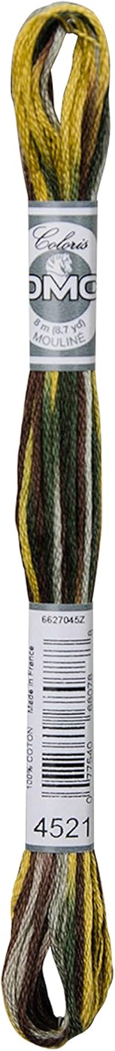 DMC Mouline Coloris Stranded Cotton Thread 8m Skein - Sunflower Fields (4521)