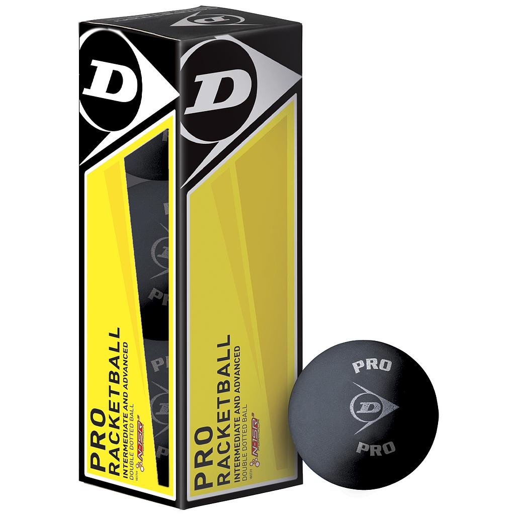 Dunlop Pro Racketball Balls (3pk)