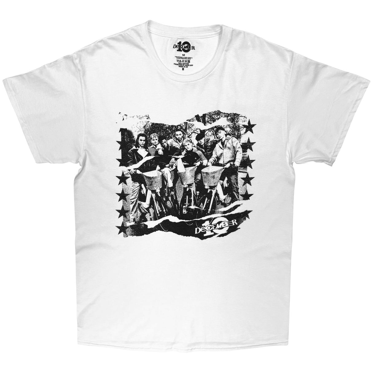 December 10 Unisex T-Shirt Bike Poster White (L)