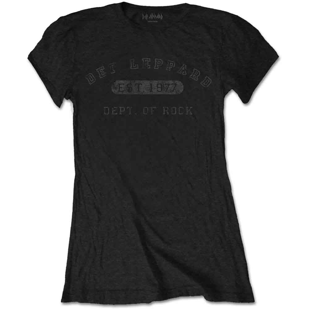 Def Leppard Ladies T-Shirt Collegiate Logo (XXL)