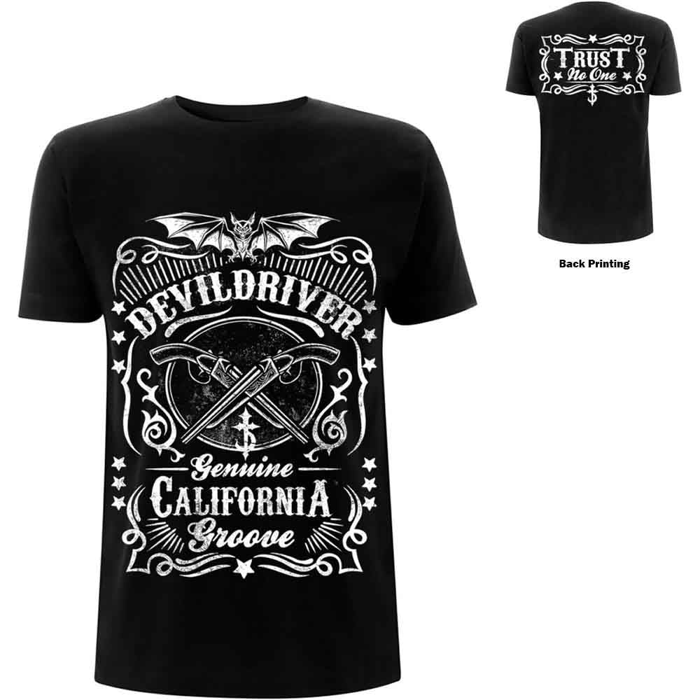 DevilDriver Unisex T-Shirt Sawed Off (Back Print) Black (XL)
