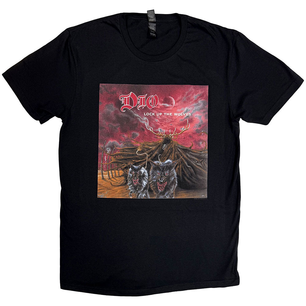 Dio Unisex T-Shirt Lock Up The Wolves Black (M)