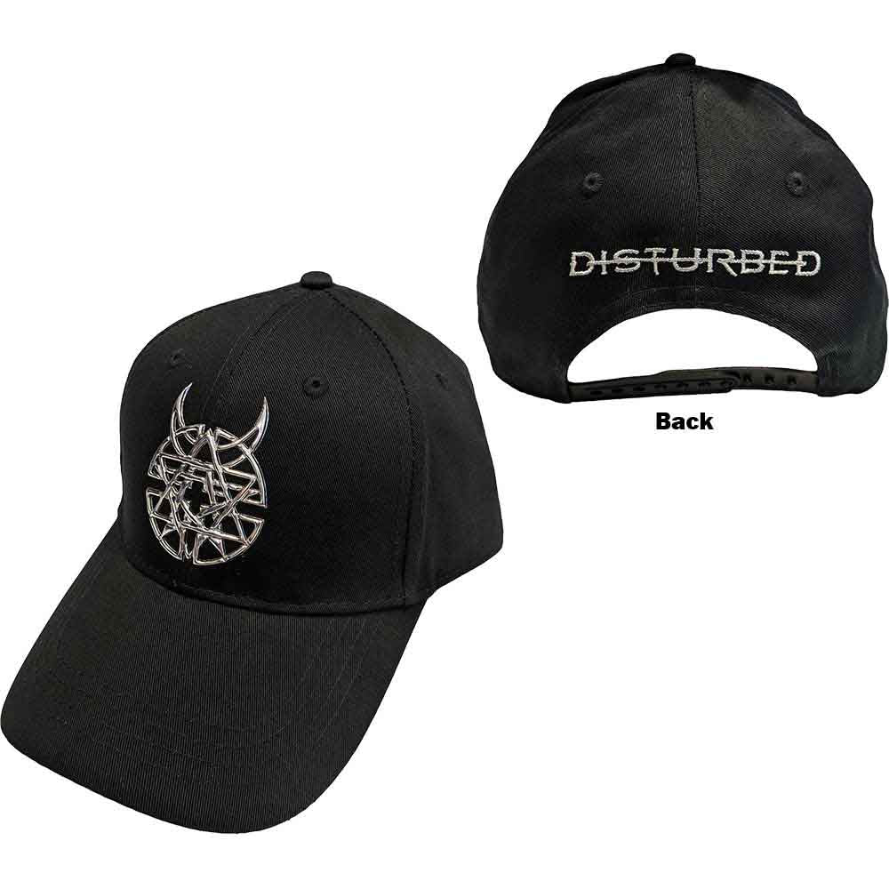 Disturbed Unisex Baseball Cap Icon & Logo Black