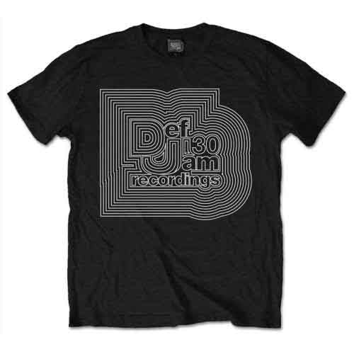 Def Jam Recordings Men's T-Shirt Logo Black (L)
