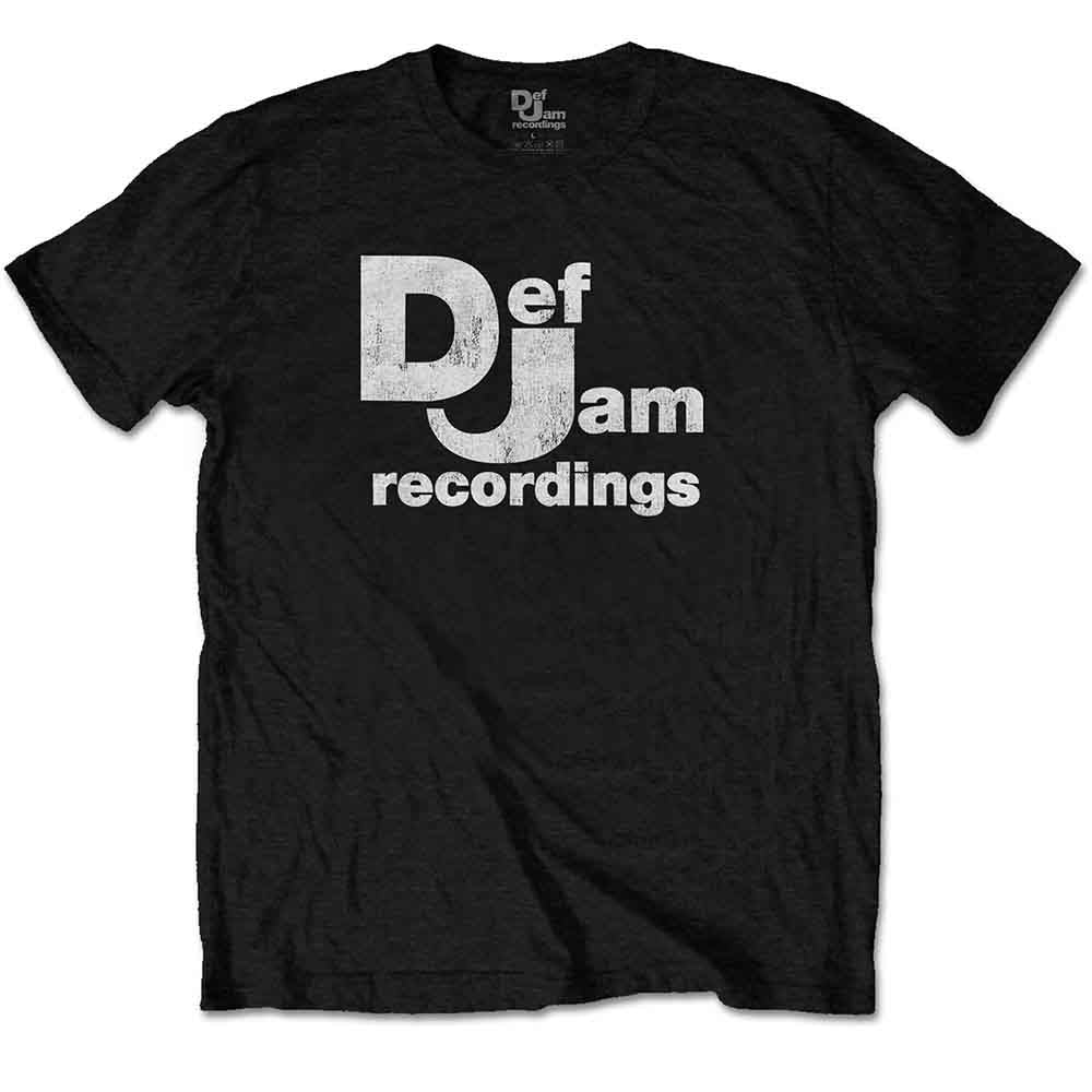 Def Jam Recordings Unisex T-Shirt Classic Logo Black (M)