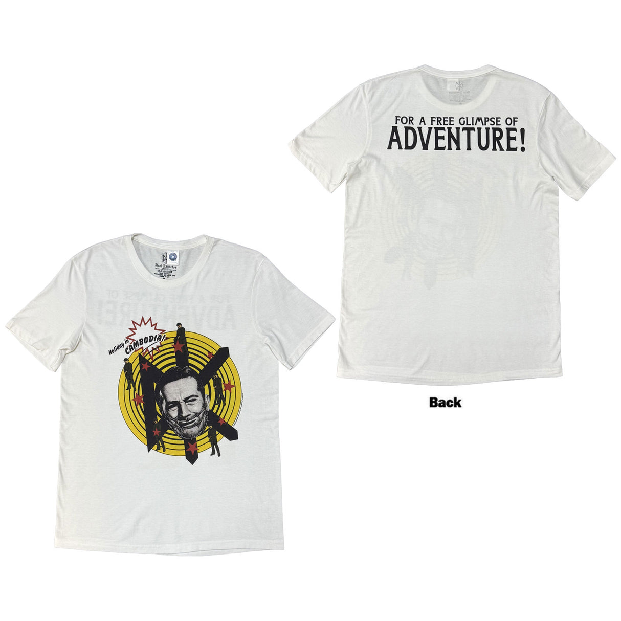 Dead Kennedys Unisex T-Shirt Adventure (Back Print) White (XXL)