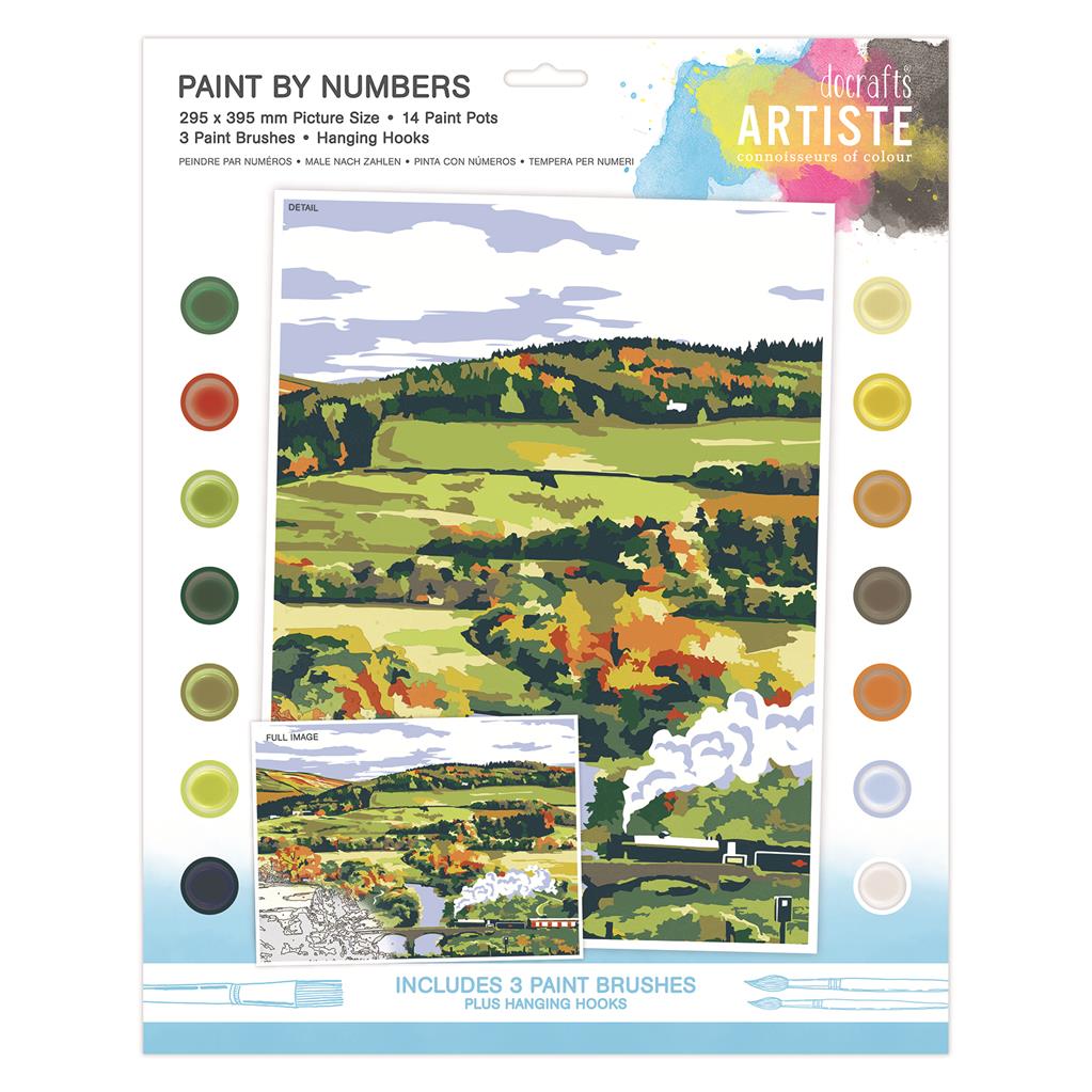 Artiste Paint By Numbers - Steam Landscape