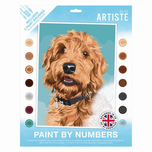 Artiste Paint By Numbers - Playful Labradoodle