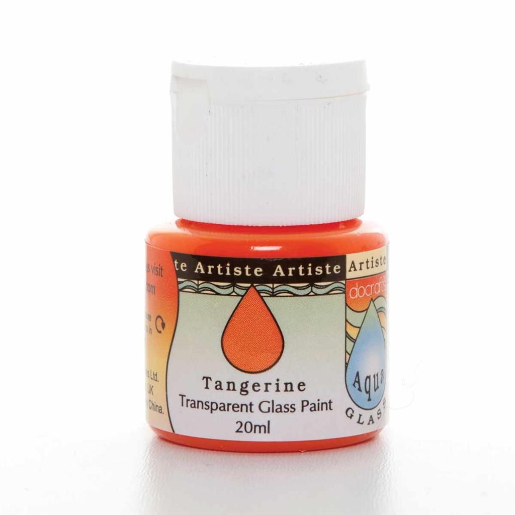 Artiste Aquaglass Glass Paint (20ml) - Tangerine