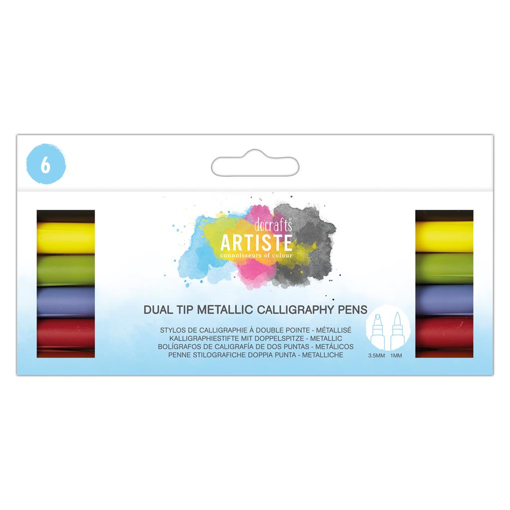 Artiste Dual Tip Calligraphy Pen Set (6pk)