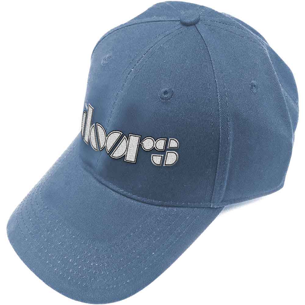 The Doors Unisex Baseball Cap Logo Denim Blue