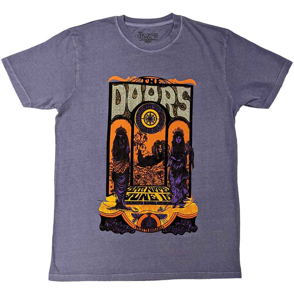 The Doors Unisex T-Shirt Sacramento (Embellished) Purple (XL)