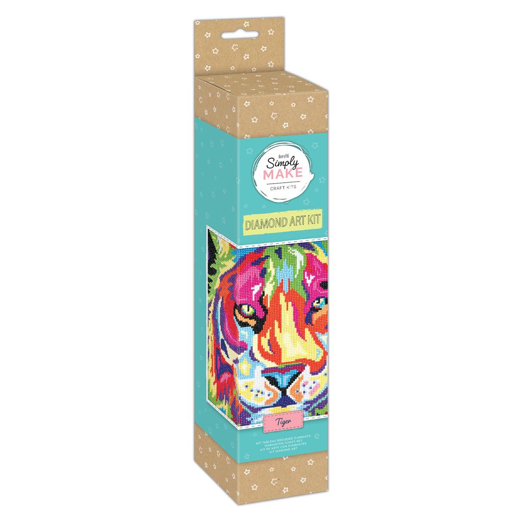 Simply Make Diamond Art Kit - Tiger