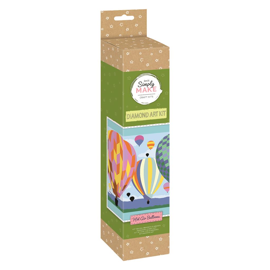 Simply Make Diamond Art Kit - Hot Air Balloons