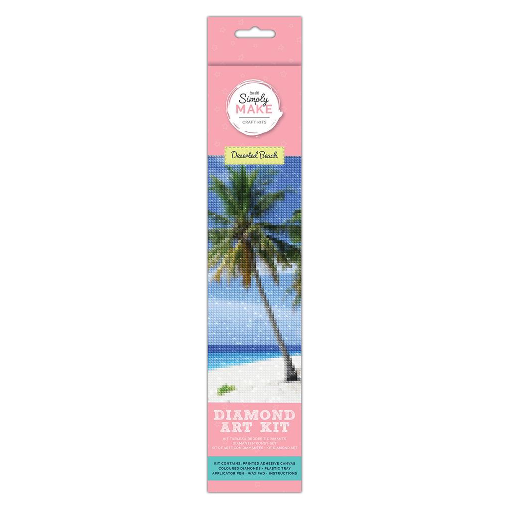 Simply Make Diamond Art Kit A4 - Deserted Beach