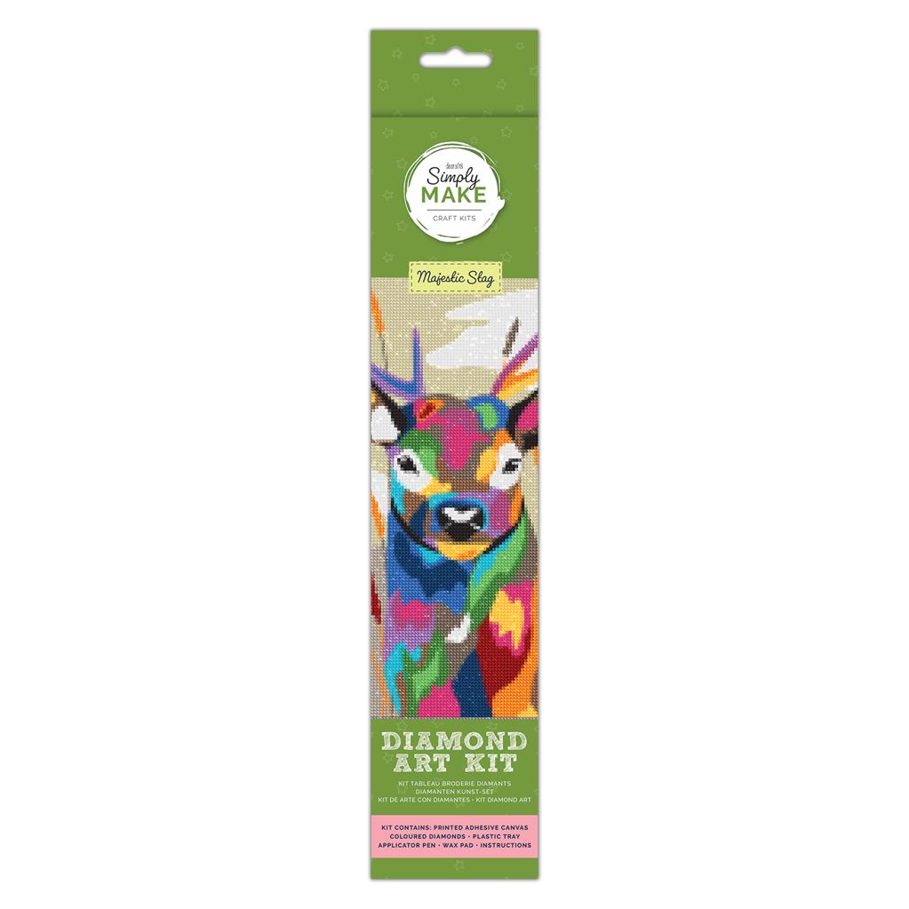 Simply Make Diamond Art Kit A3 - Majestic Stag