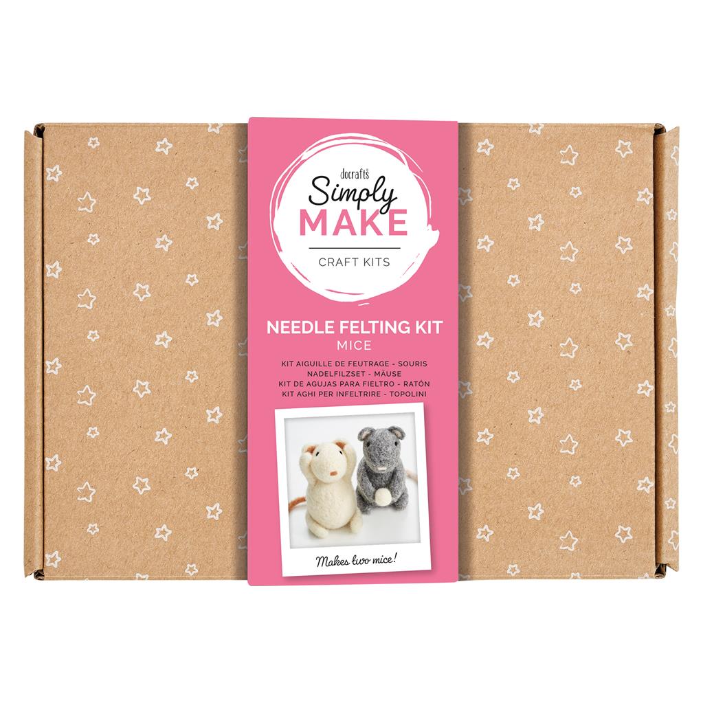 Simply Make Needle Felting Kit - Mice