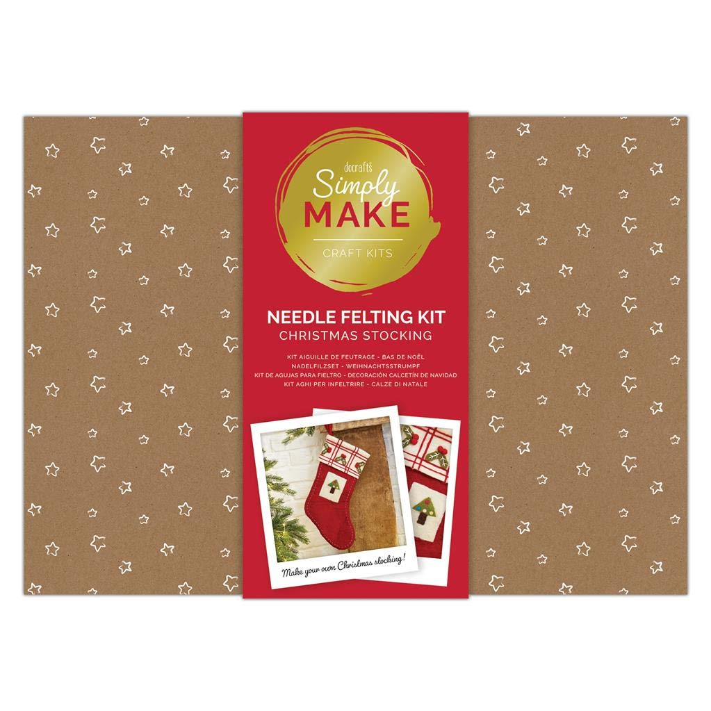 Simply Make Needle Felting Kit - Christmas Stocking