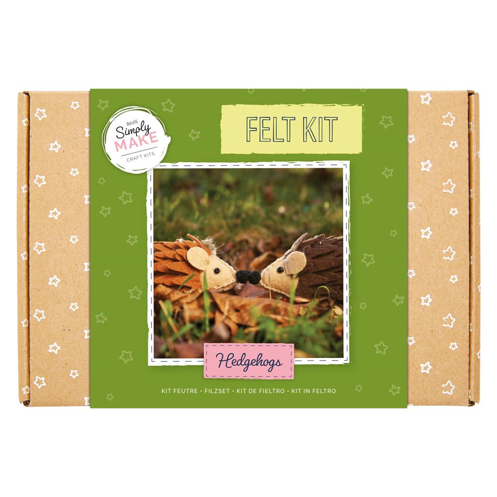 Simply Make Felt Kit - Hedgehogs