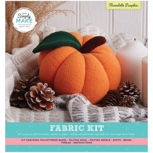 Simply Make Fabric Kit - Flanelette Pumpkin