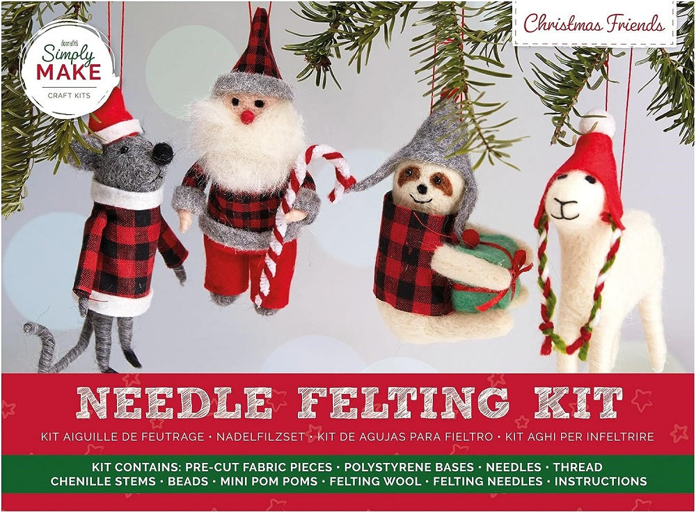 Simply Make Needle Felting Kit - Christmas Friends
