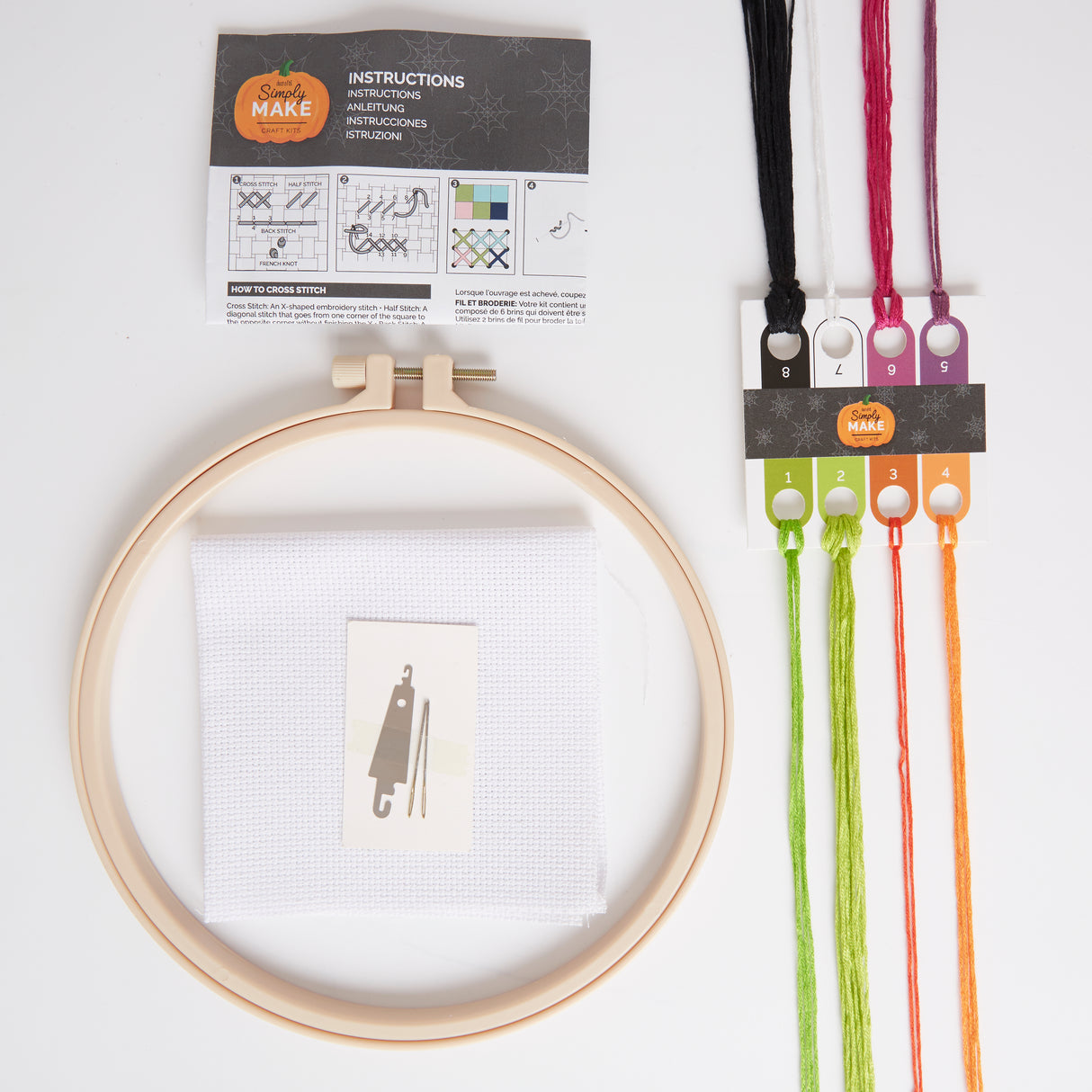Simply Make 8" Halloween Cross Stitch Kit - Frankenstein's Monster
