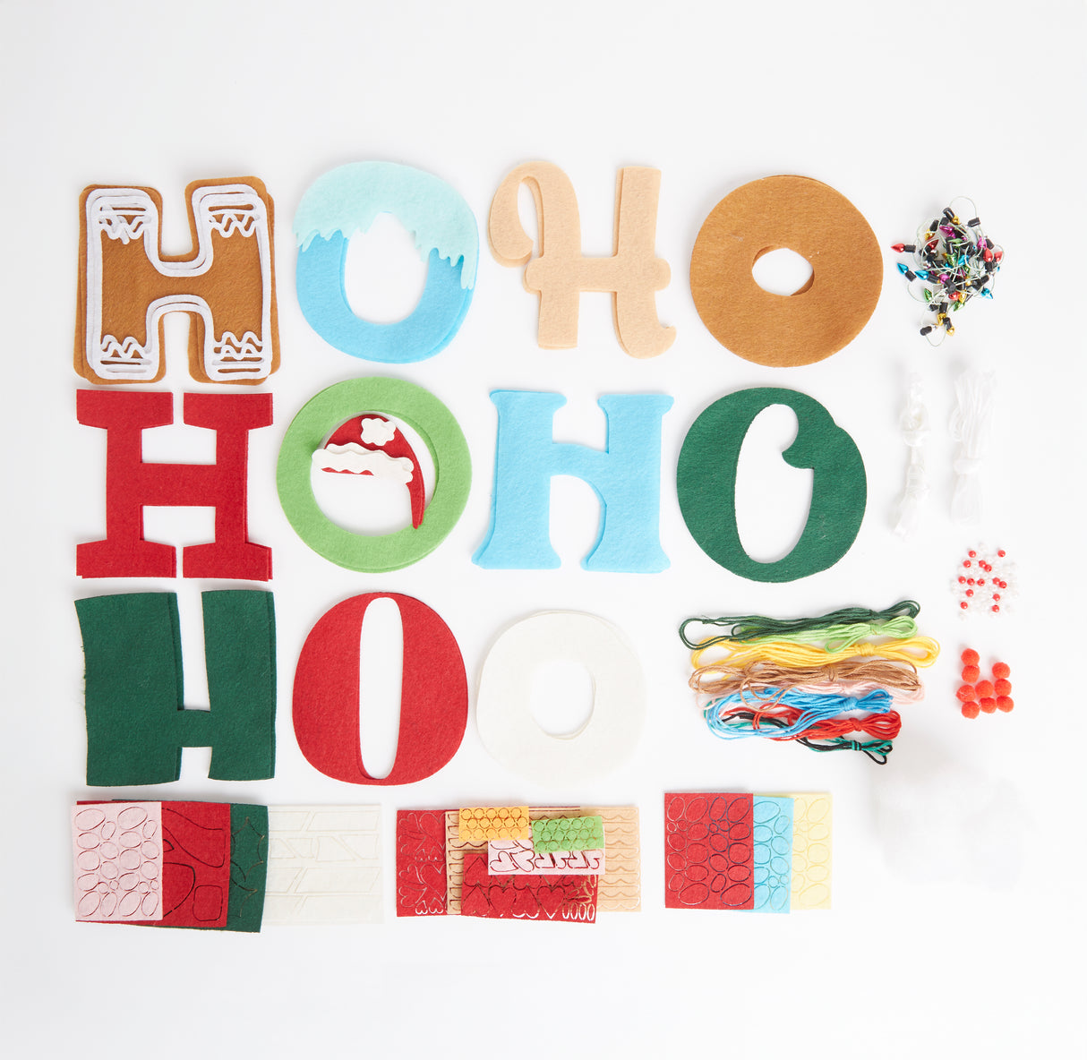 Simply Make Felt Kit - Ho Ho Ho Garland