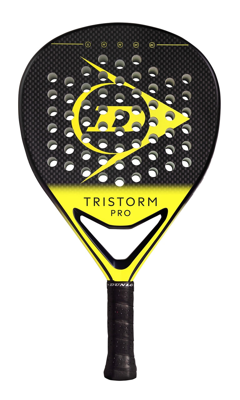 Dunlop Tristorm Pro Padel Racket - Black/Yellow