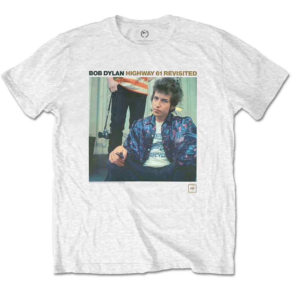 Bob Dylan Unisex T-Shirt Highway 61 Revisited White (XL)