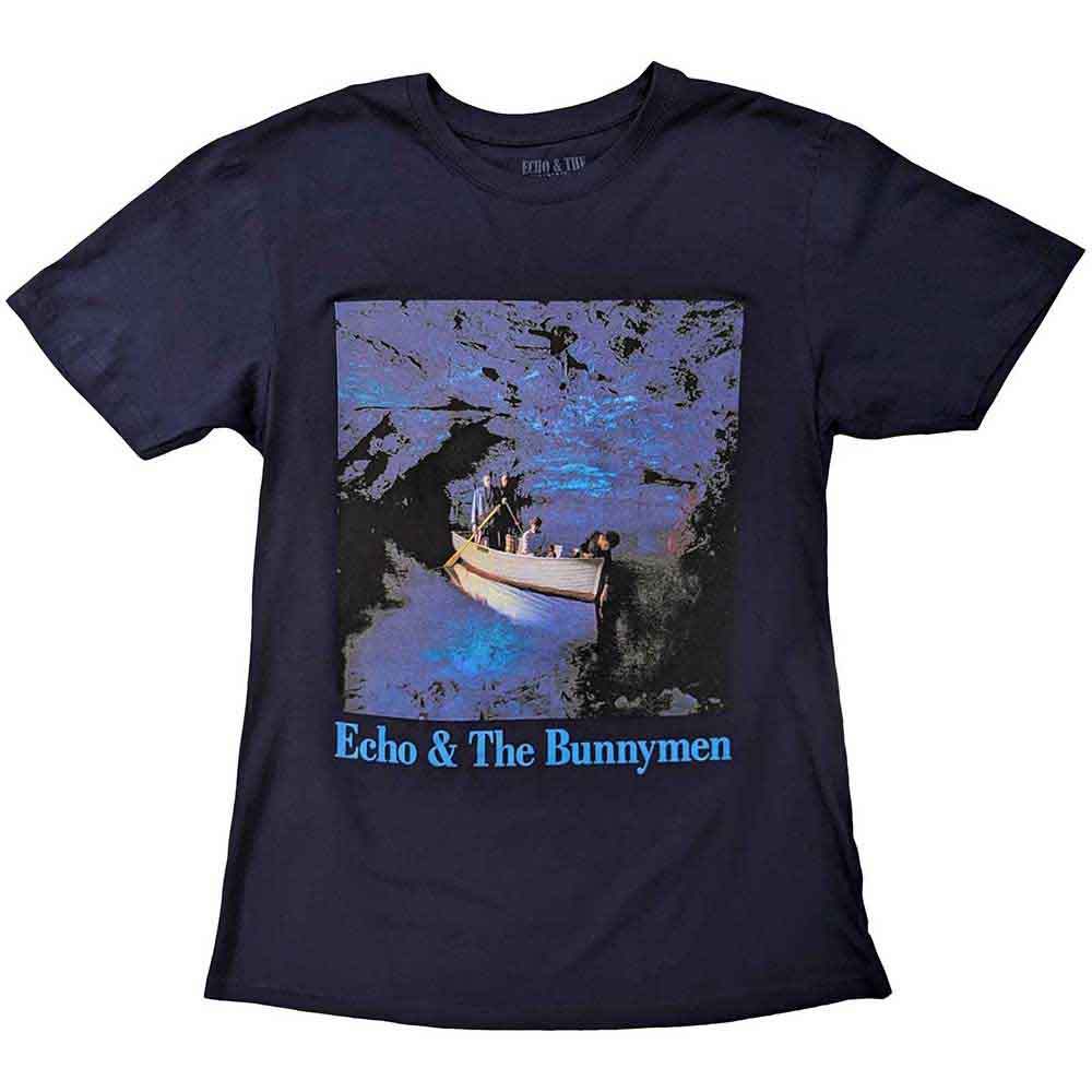 Echo & The Bunnymen Unisex T-Shirt Ocean Rain Blue (S)