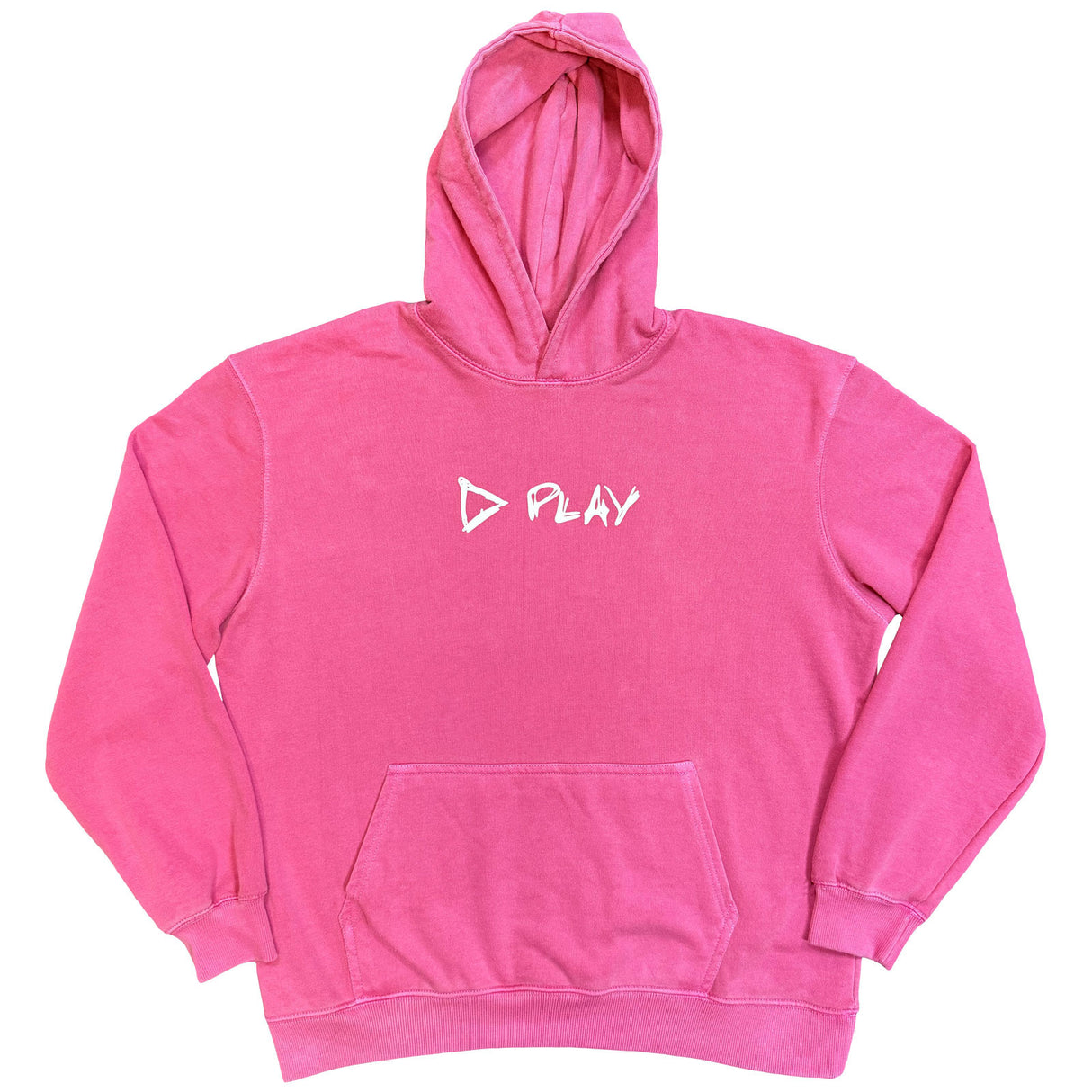 Ed Sheeran Unisex Pullover Hoodie Play Logo (Ex-Tour) Pink (XXL)