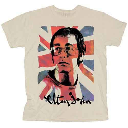 Elton John Men's T-Shirt Union Jack (XXL)