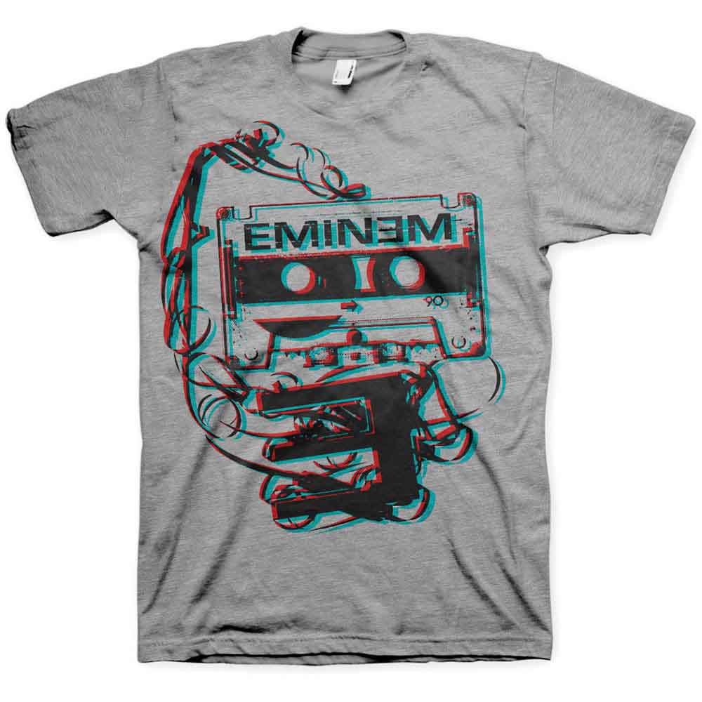 Eminem Men's T-Shirt Tape Grey (S)