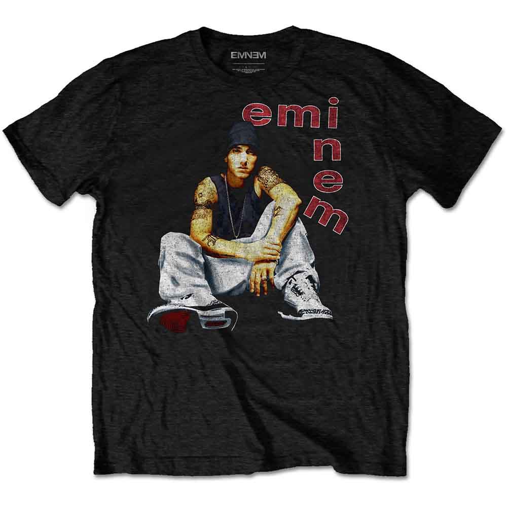 Eminem Unisex T-Shirt Letters Black (S)