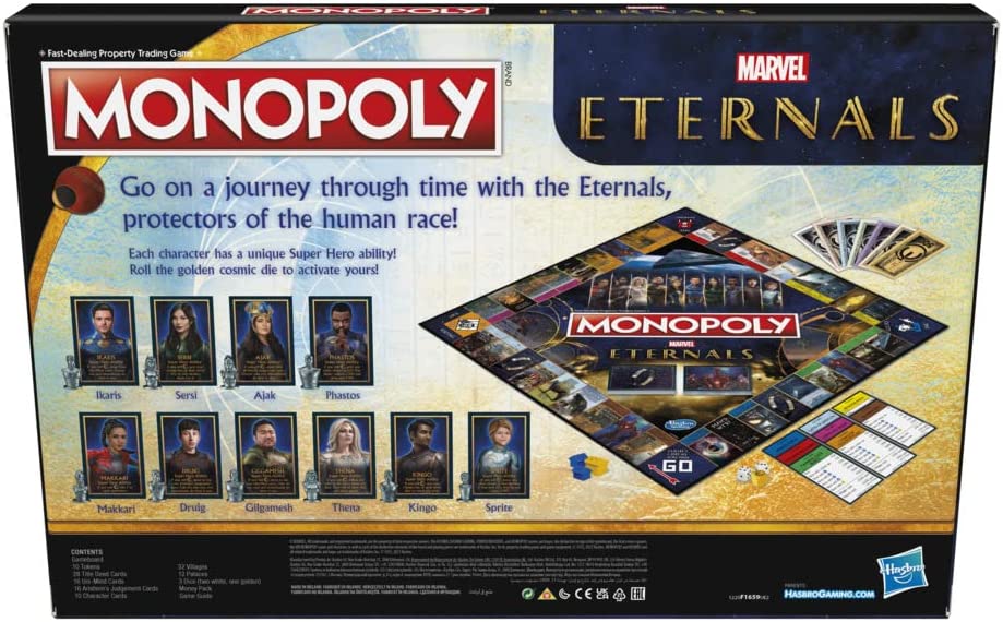 Hasbro Monopoly Marvel Eternals Board Game