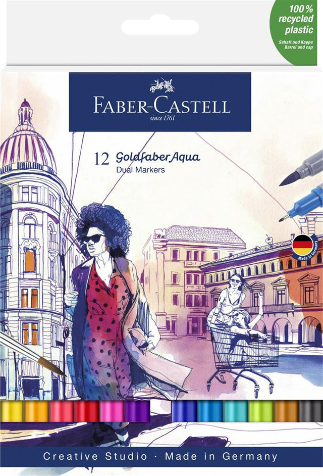 faber-castell creative studio goldfaber aqua dual marker pen