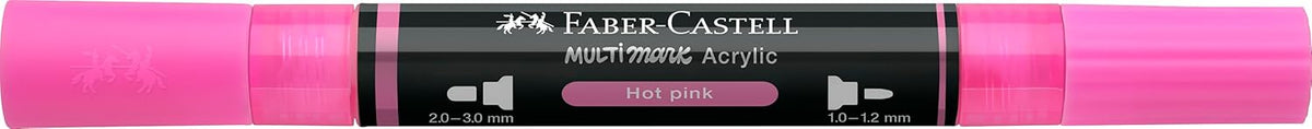 Faber-Castell Multimark Acrylic Dual Marker Pen Hot Pink (329)