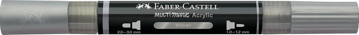 Faber-Castell Multimark Acrylic Dual Marker Pen Silver (251)