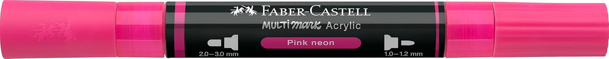 Faber-Castell Multimark Acrylic Dual Marker Pen Pink Neon (253)