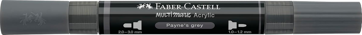 Faber-Castell Multimark Acrylic Dual Marker Pen Payne's Grey (181)
