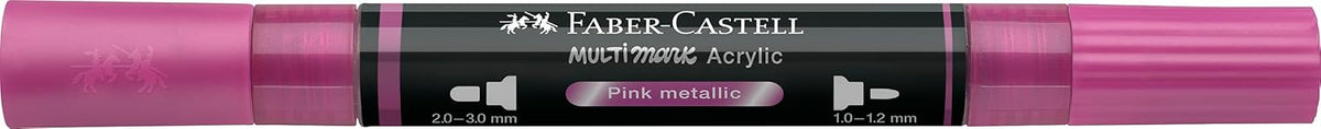 Faber-Castell Multimark Acrylic Dual Marker Pen Pink Metallic (290)