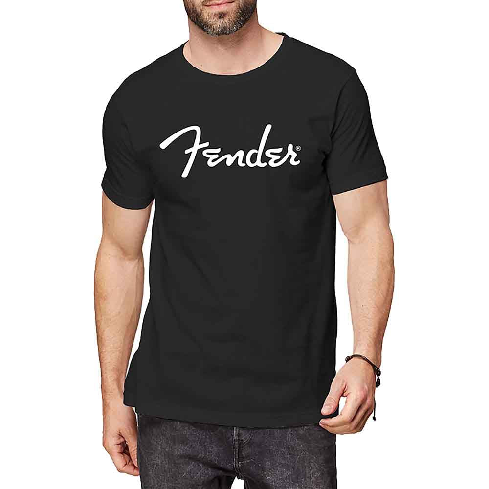 Fender Unisex T-Shirt Classic Logo Black (XL)