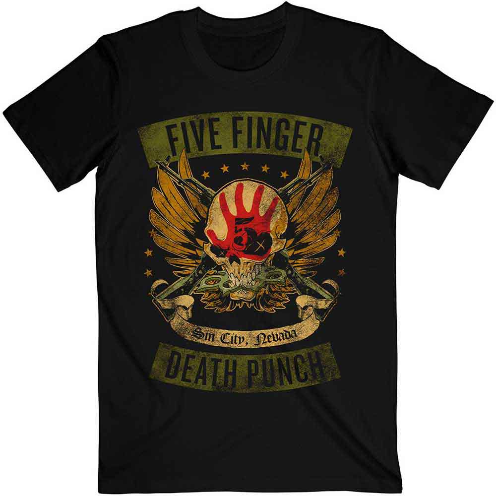 Five Finger Death Punch Men's T-Shirt Locked & Loaded (XL)