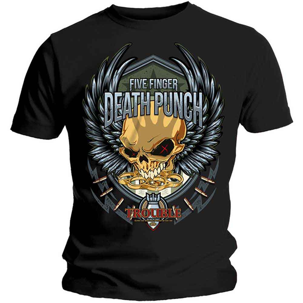 Five Finger Death Punch Men's T-Shirt Trouble (M)