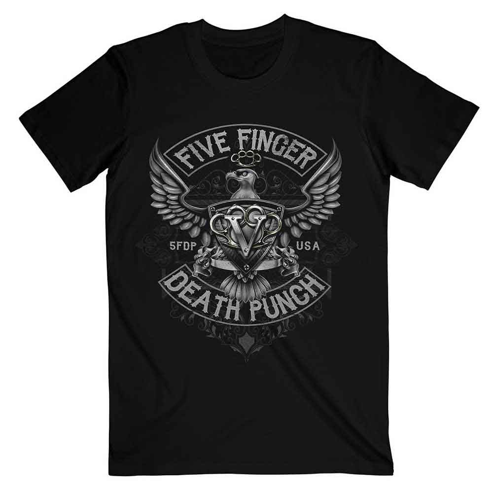 Five Finger Death Punch Men's T-Shirt Howe Eagle Crest (XXL)