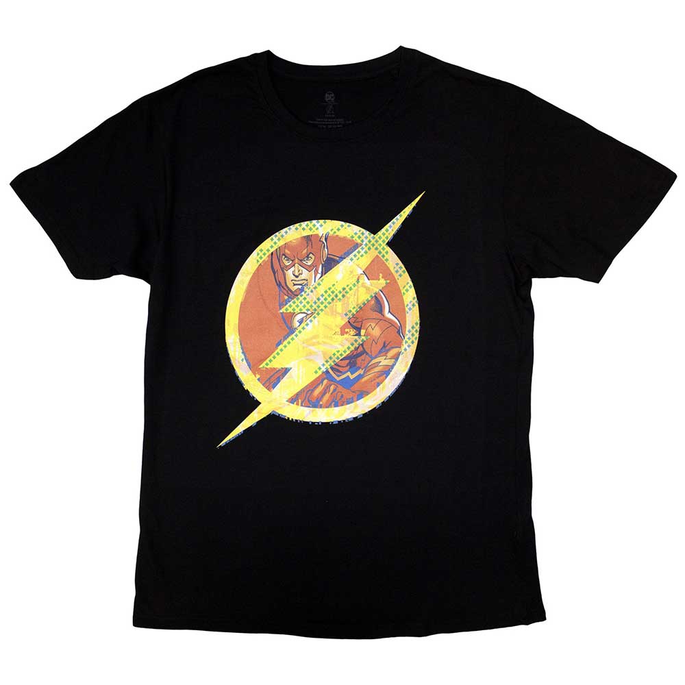 DC Comics Unisex T-Shirt The Flash Logo Black (XL)